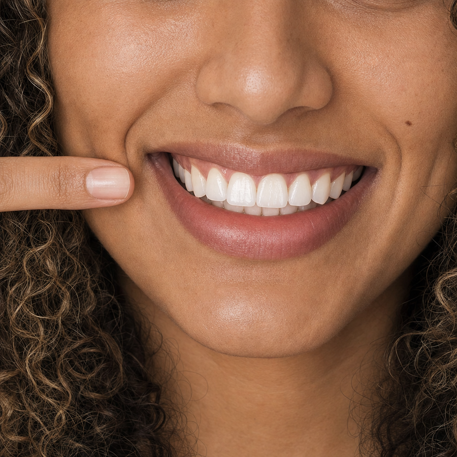 Close-up of a smile